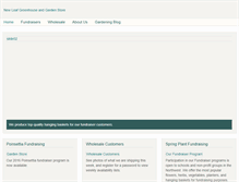 Tablet Screenshot of newleafgreenhouse.com